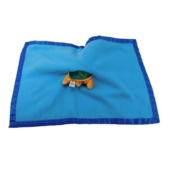Ty Turtle Baby Security Blanket Lovey Plush 20" x 15" Stuffed Animal - Picture 6 of 7